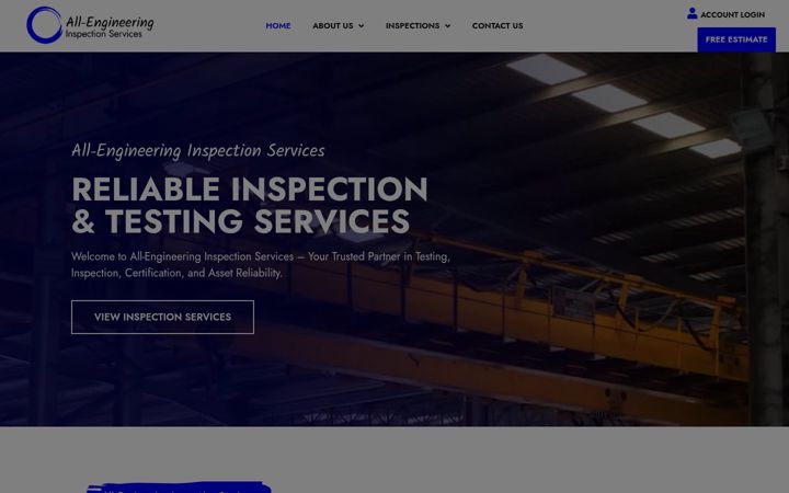 Zrzut ekranu aeiservices.co.uk