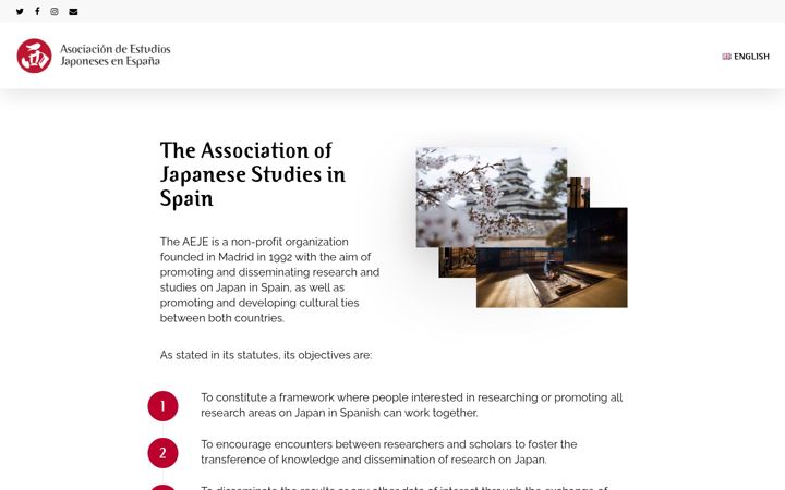 Screenshot of aeje.org