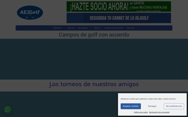 Screenshot of aejgolf.es
