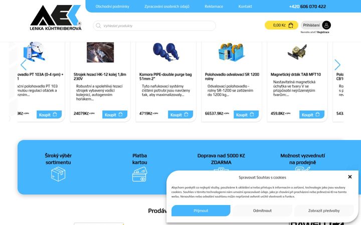 Skjámynd af aek-svareci-technika.cz
