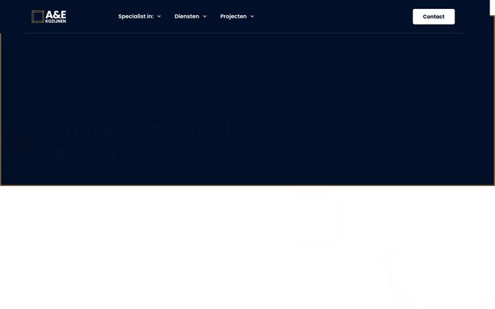 Screenshot di aekozijnen.nl