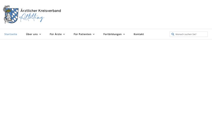 Screenshot von aekv-altoetting.de