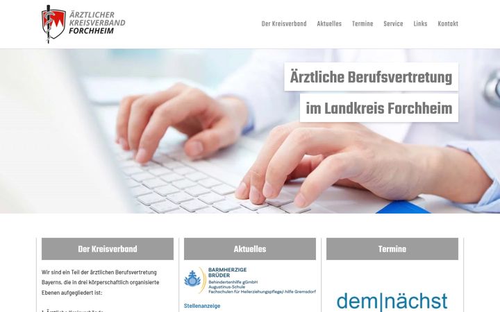 Screenshot of aekv-forchheim.de