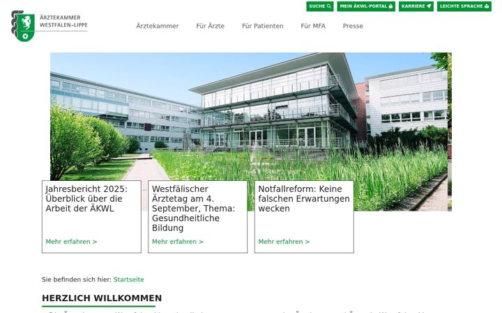 Screenshot of aekwl.de