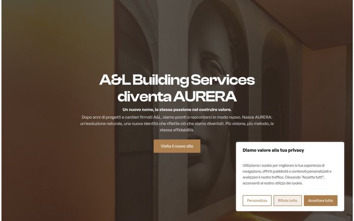 Screenshot of aelbuildingservices.it