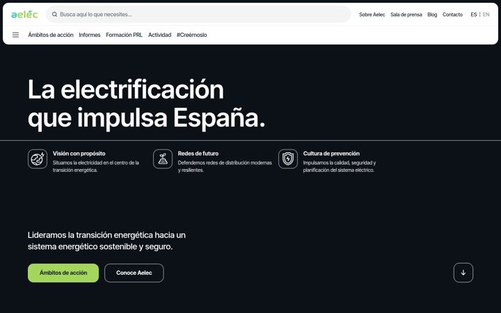 Screenshot of aelec.es