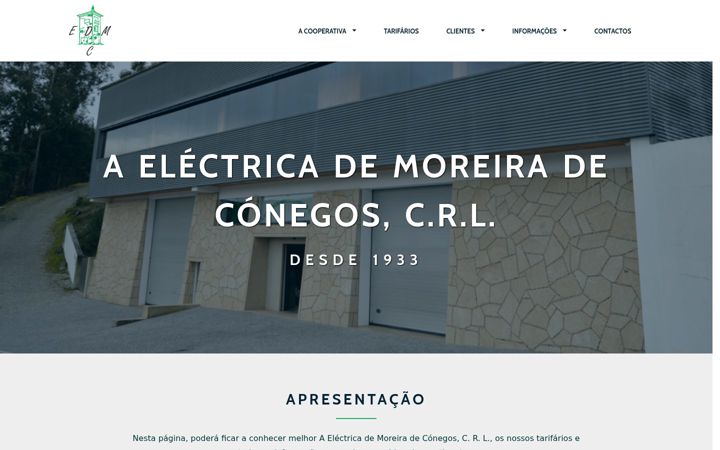 Screenshot stránky aelectricamc.pt