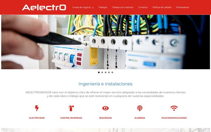 Screenshot of aelectro.es