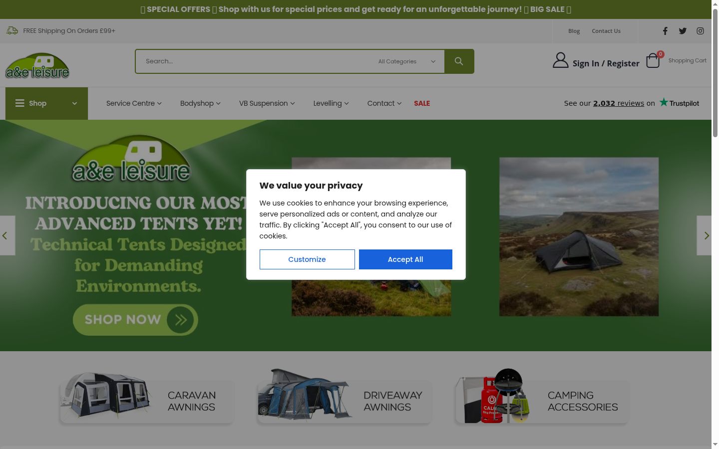 Screenshot tal-banner tal-kunsens muri qabel kwalunkwe interazzjoni