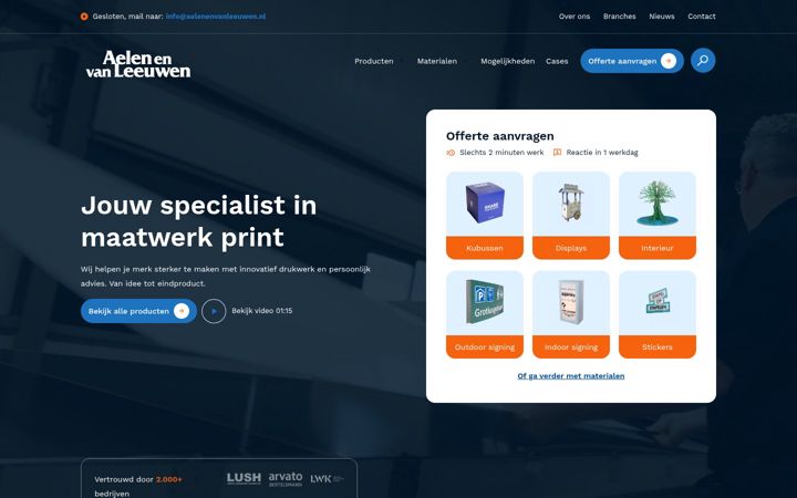 Screenshot of aelenenvanleeuwen.nl