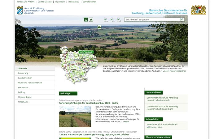 Screenshot of aelf-an.bayern.de