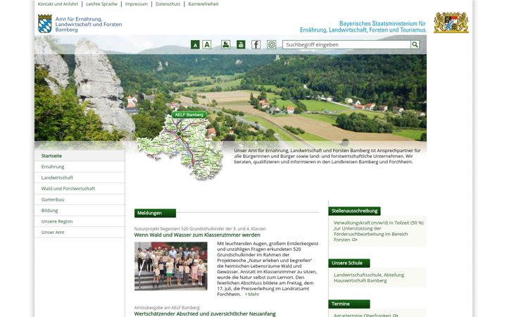 Screenshot of aelf-ba.bayern.de