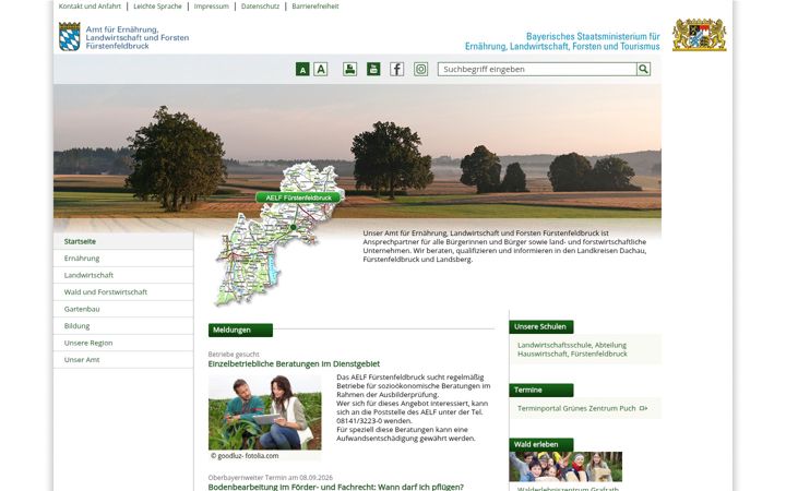 Posnetek zaslona aelf-ff.bayern.de