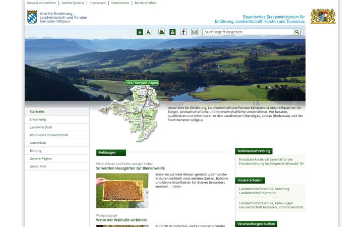Screenshot of aelf-ke.bayern.de