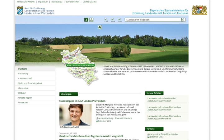 Screenshot of aelf-lp.bayern.de