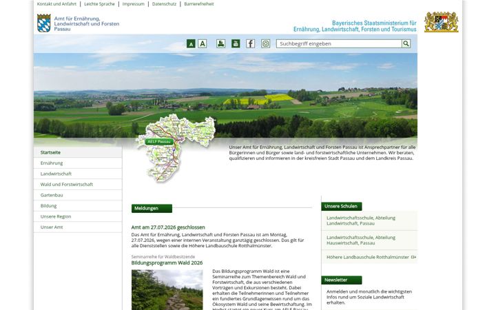 Captura de pantalla de aelf-pa.bayern.de