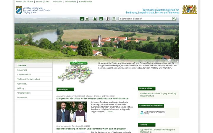 Screenshot of aelf-to.bayern.de