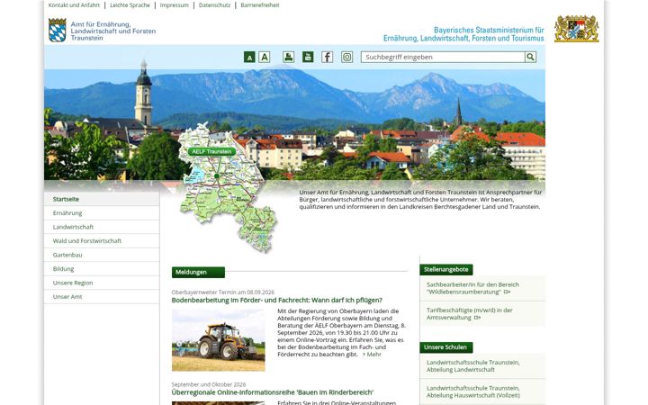 Screenshot of aelf-ts.bayern.de