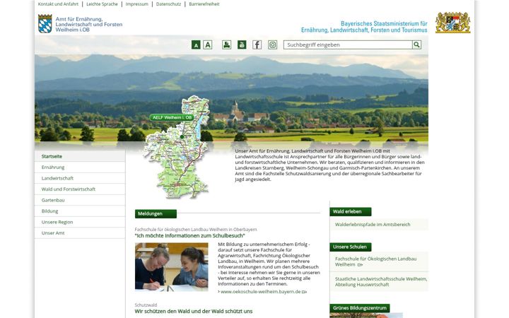 Screenshot of aelf-wm.bayern.de