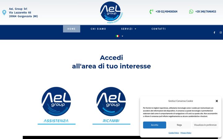 Screenshot von aelgroup.it