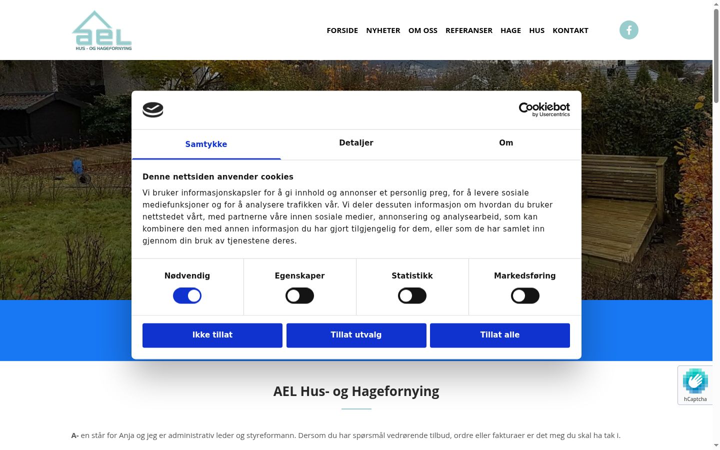 Screenshot van de toestemmingsbanner zoals getoond vóór enige interactie
