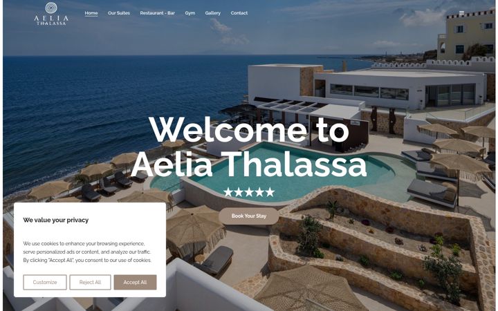 Screenshot von aeliathalassa.gr