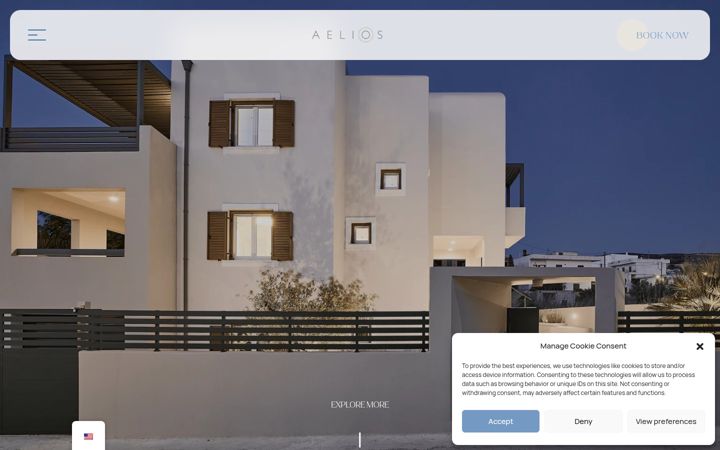 Screenshot von aeliosvilla.gr