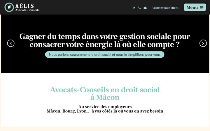 Screenshot von aelis-avocats.fr