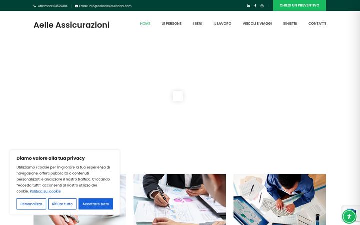 Képernyőkép: aelleassicurazioni.it