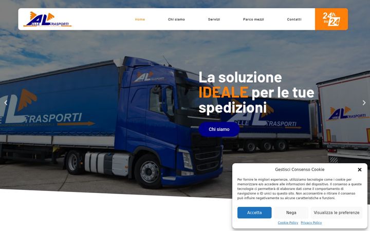 Screenshot of aelletrasporti.com