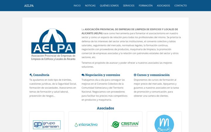 Screenshot van aelpa.com