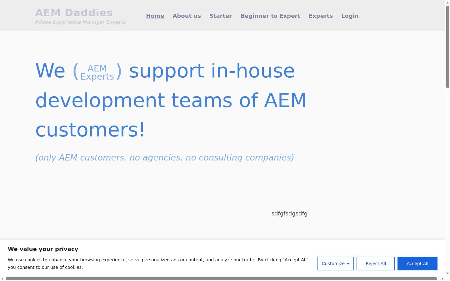 Sutikimo reklamjuostės, rodytos prieš bet kokią sąveiką, ekrano kopija