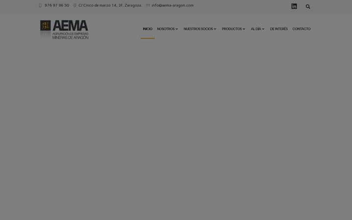 Captura de pantalla de aema-aragon.com