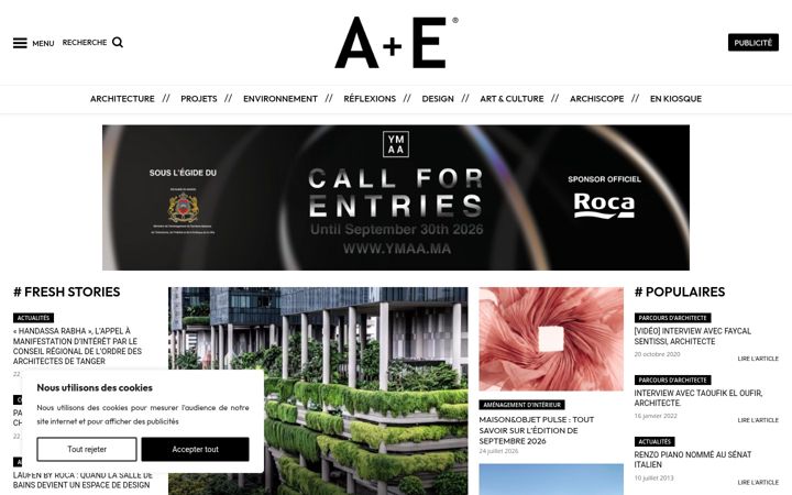 Screenshot of aemagazine.ma