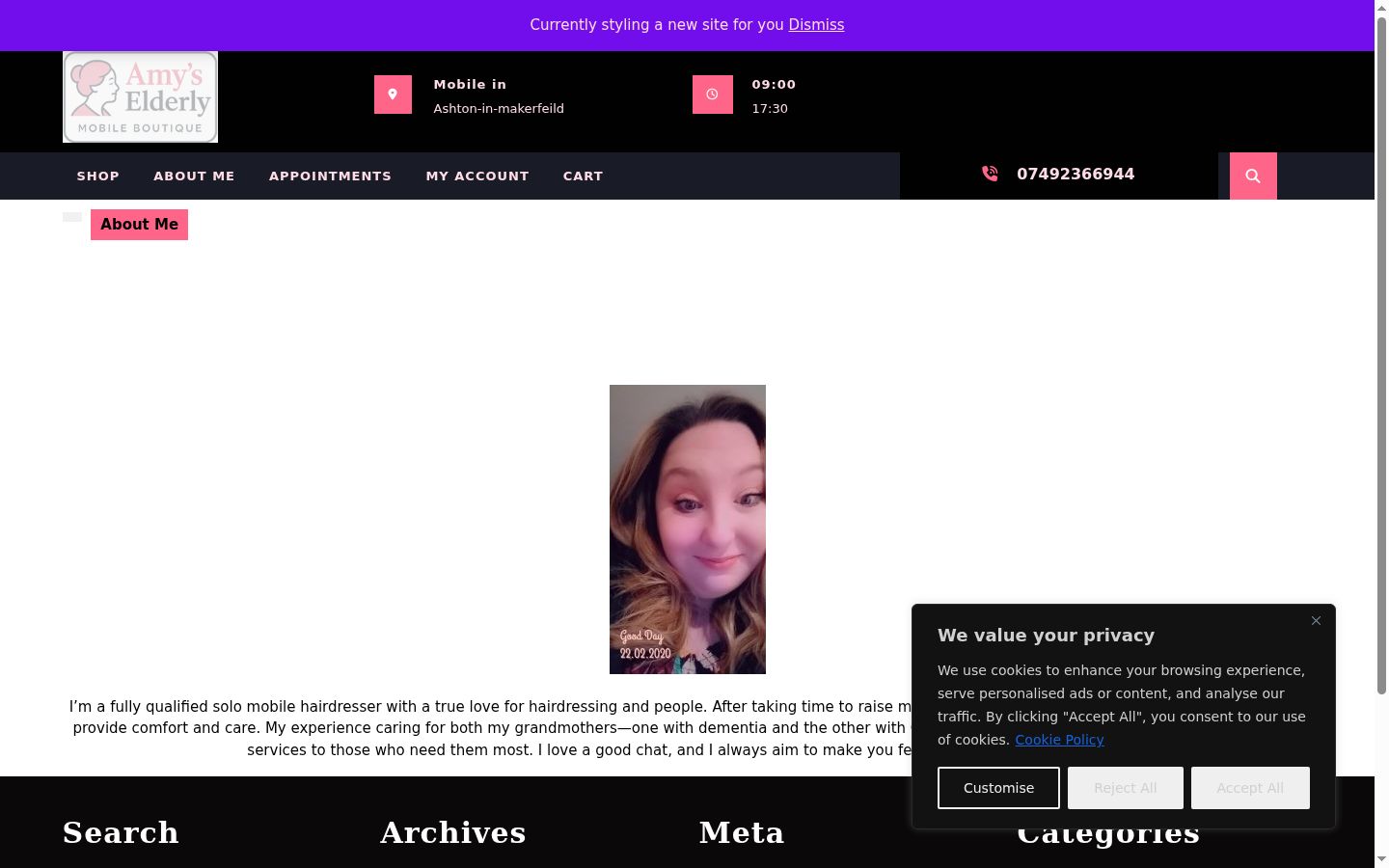 Screenshot tal-banner tal-kunsens muri qabel kwalunkwe interazzjoni
