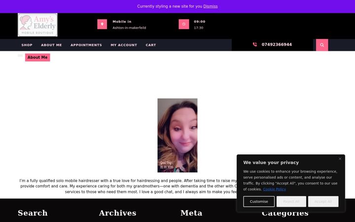 Screenshot ta' aemb.co.uk