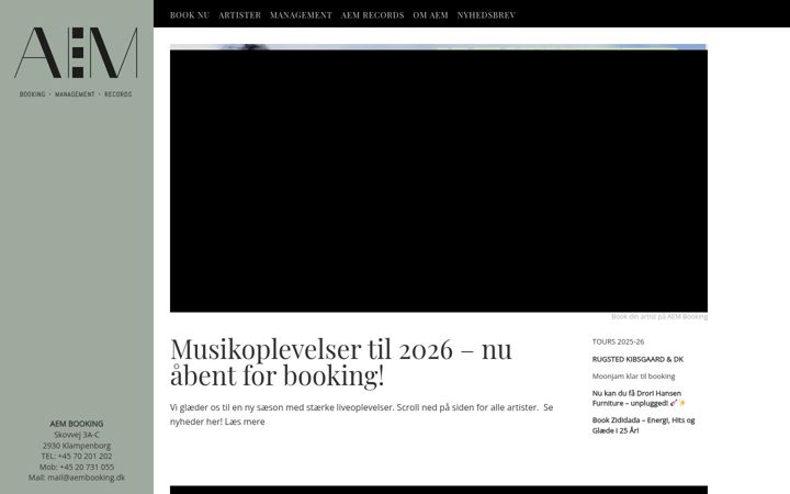 Screenshot ta' aembooking.dk