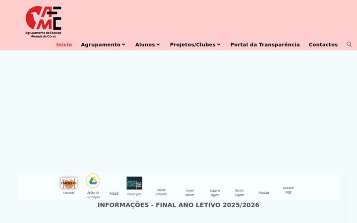 Screenshot of aemc.edu.pt