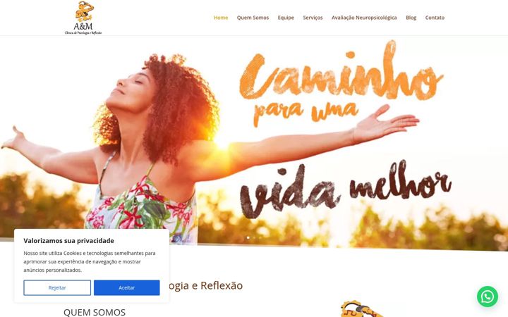 Screenshot of aemclinica.com.br