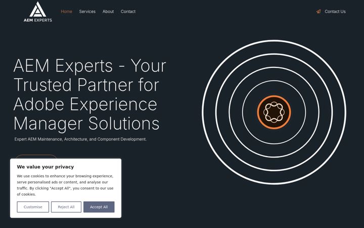 Screenshot of aemexperts.com