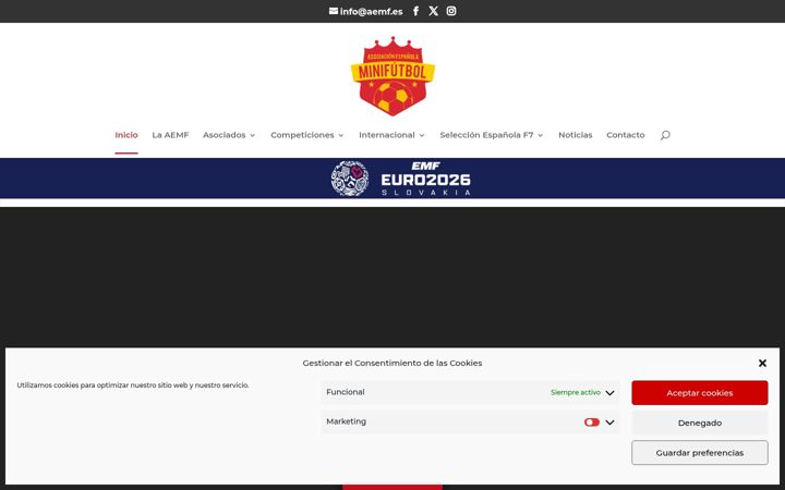 Екранна снимка на aemf.es