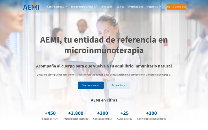 Screenshot of aemi.es