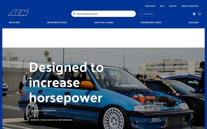 Screenshot of aemintakes.com