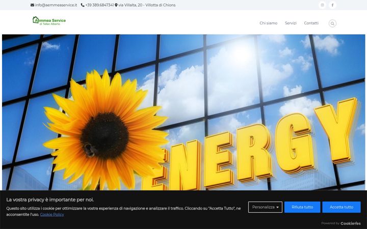 Screenshot of aemmeaservice.it