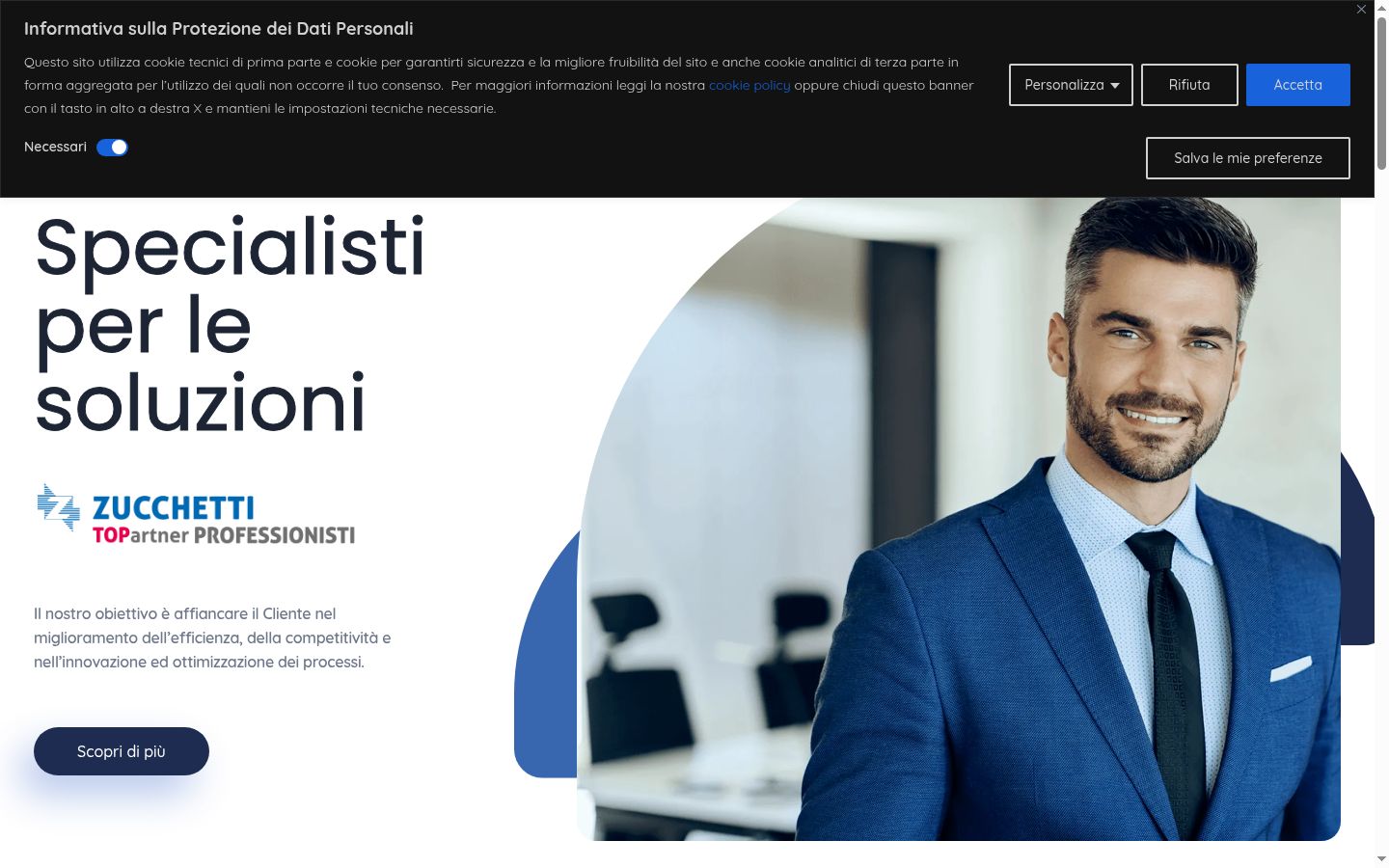 Snímka obrazovky banera súhlasu zobrazeného pred akoukoľvek interakciou