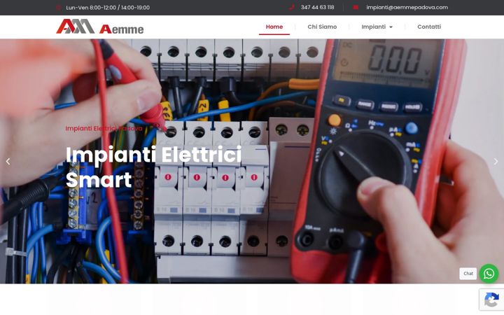 Zrzut ekranu aemmepadova.com