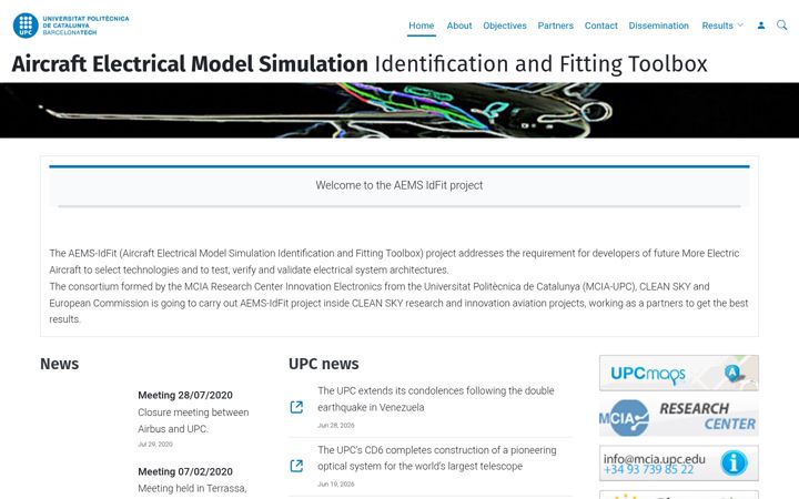 Screenshot of aemsidfit.upc.edu