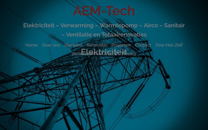 Screenshot of aemtech.be