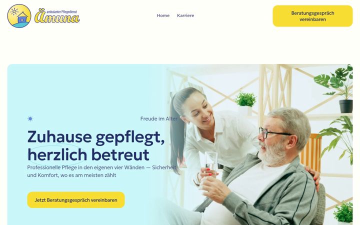 Screenshot of aemuna.de