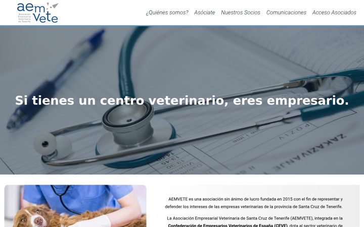 Screenshot von aemvete.com